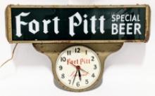 Vintage Fort Pitt Special Beer Advertising Clock
