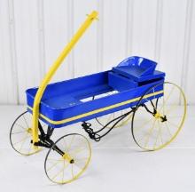 Restored Spoke Wheel Pedal Wagon w/ Foldaway Seat