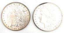1902 O & 1902 Morgan SIlver Dollar
