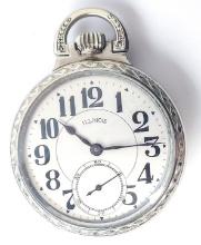 1921 Illinois Bunn Special Open Face Pocket Watch