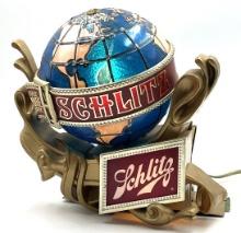 Vintage Schlitz Beer Globe Lighted Sign