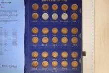 WHITMAN DELUXE ALBUM WITH 71 LINCOLN CENTS: