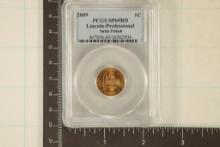 2009 LINCOLN PROFESSIONAL CENT PCGS SP69RD