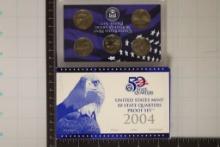 2004 US 50 STATE QUARTERS PROOF SET WITH BOX