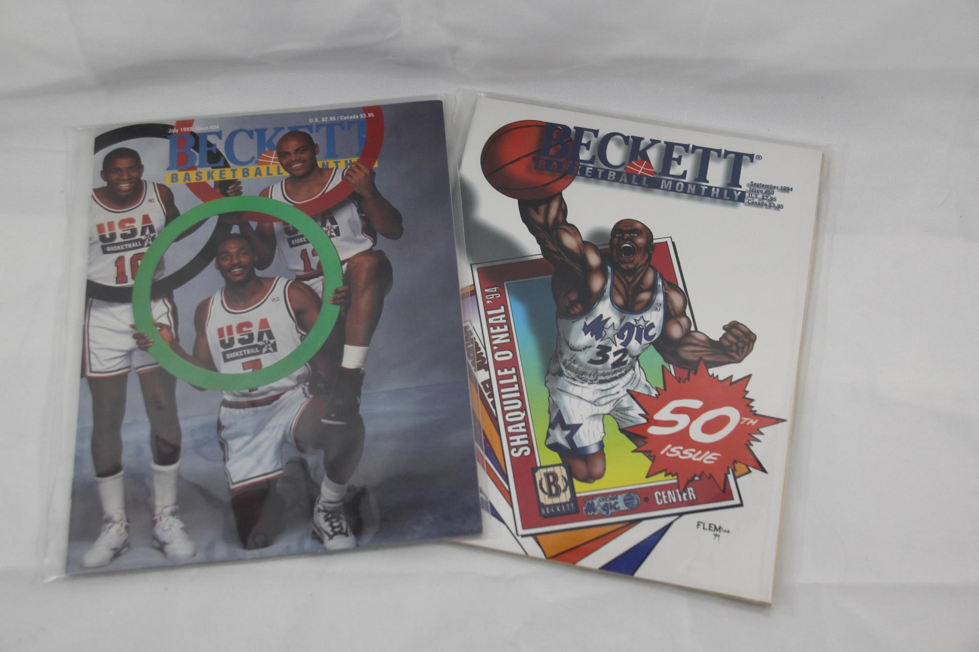 COLLECTION OF 17 BECKETT BASKETBALL MONTHLY