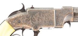 (A) RARE ENGRAVED NEW HAVEN NO. 2 NAVY BELT PISTOL.