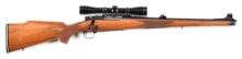 (C) RARE MANNLICHER STOCKED WINCHESTER MODEL 70 BOLT ACTION RIFLE IN .243 WIN.
