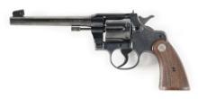 (C) BOXED PRE-WAR COLT OFFICERS MODEL DOUBLE ACTION REVOLVER IN .22 LONG RIFLE (1937).