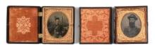 LOT OF 2: CIVIL WAR TINTYPES.