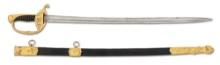 FRENCH MODEL 1837 NAVAL OFFICER'S SWORD.