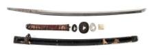 JAPANESE SHIN GUNTO KATANA SIGNED KANEHIDE.