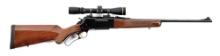 (M) BROWNING LIGHTWEIGHT BLR LEVER ACTION RIFLE IN 7MM-08 WITH LEUPOLD OPTIC.