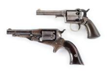 (A) LOT OF 2 REMINGTON-BEALS PERCUSION SINGLE ACTION REVOLVERS.