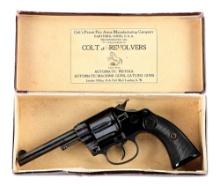 (C) COLT NEW POLICE .32 DOUBLE ACTION REVOLVER WITH BOX.