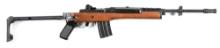 (M) RUGER MINI-14 .223 SEMI AUTOMATIC RIFLE WITH FOLDING STOCK
