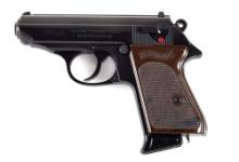 (C) WALTHER PPK SEMI AUTOMATIC PISTOL WITH BOX.