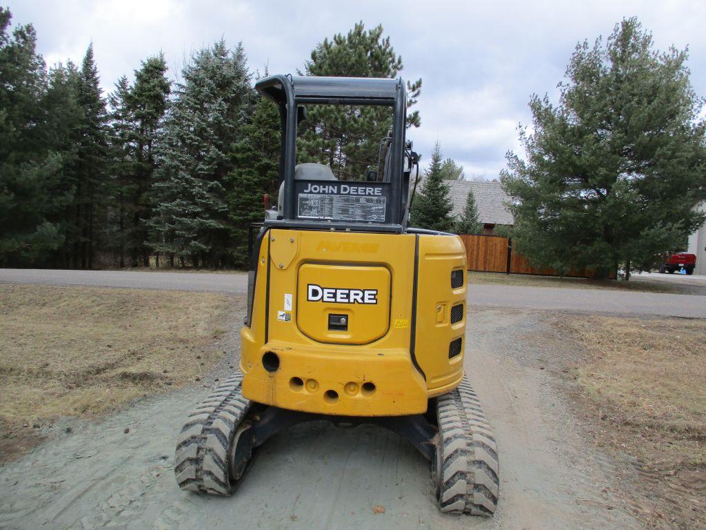2019 John Deere 35G mini excavator, 2,390 Hrs. newer rubber tracks, bucket, Hyd thumb