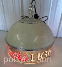 COORS LIGHT HANGING LAMP  **NO SHIPPING AVAILABLE**