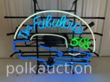 THE FABULOUS 50'S NEON SIGN  **NO SHIPPING AVAILABLE**
