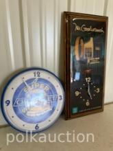 CHEVROLET CLOCK & MR. GOODWRENCH CLOCK  **NO SHIPPING AVAILABLE**
