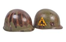 Two US Military M1 Helmet Liners (AI)