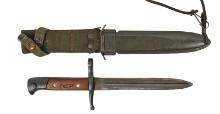 US Military War Souvenir Italian Carcano Bayonet converted into a Combat Knife (J2D)