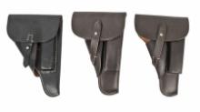 Three Reproduction German WWII style P-38 Pistol Holsters (R2J)