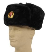 Soviet Naval Communist Ushanka Winter Fur Cold-Weather Cap (A2B)