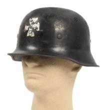 German WWII issue M1934 Fire-Police Nazi Helmet (A)