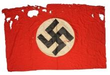 German WWII Damaged Swastika Party Banner (HKR)