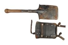 Swiss Military WWII Entrenching Tool/Shovel and Carrier (HRT)