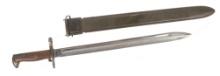 US Military WWI-II era M1905 Rifle Bayonet in a USN WWII scabbard (J2D)