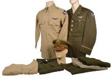 US Army Air Force WWII era Bombadier LT's Aviation Uniform Grouping  (HRT)