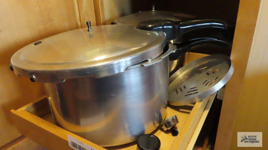 Two Presto pressure cookers