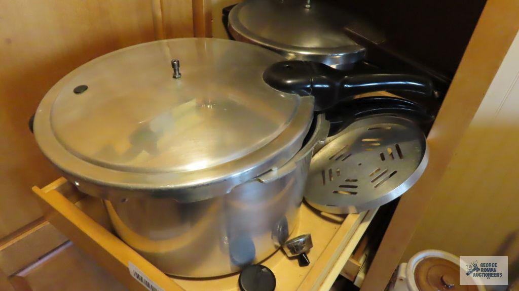 Two Presto pressure cookers