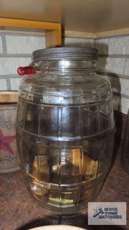 Wire handled glass jug