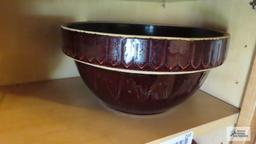 Brown ware mixing bowl