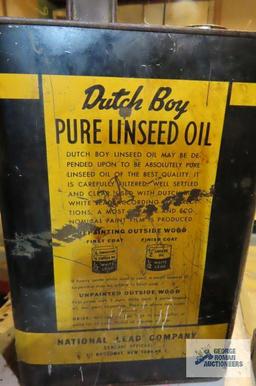 Dutch boy linseed oil can