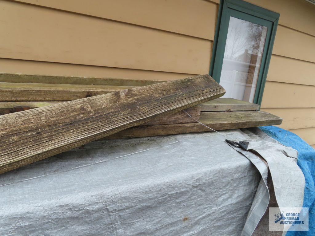 Assorted rough cut Lumber