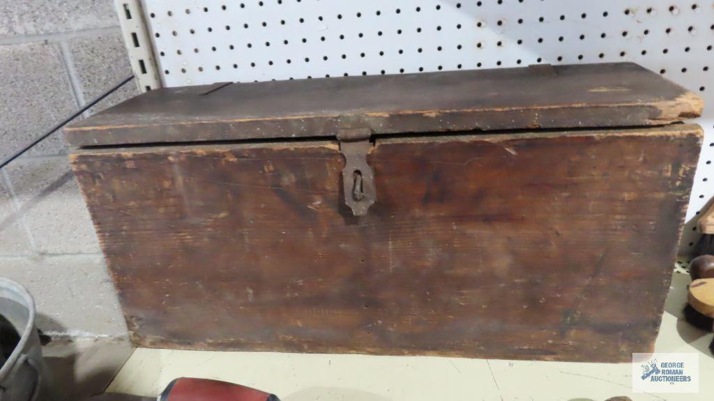 Vintage wooden toolbox