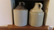 Two unmarked jugs