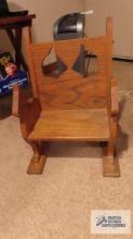 Child's wooden chair