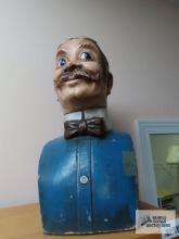 Carnival ware type man, approximately 14 inches tall