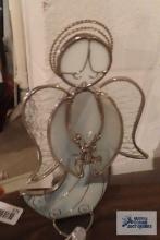 Decorative stained glass type angel