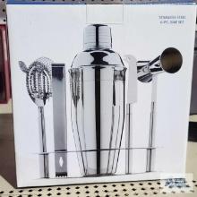 Sonoma 6 piece stainless steel bar set, new in box