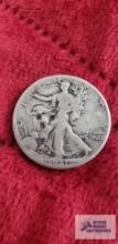 1941 Walking Liberty half dollar coin