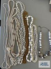 Costume jewelry beaded necklaces