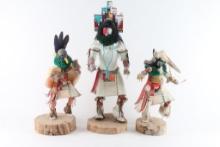 Lot of Three Navajo Kachina Dolls