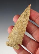 Fine 3 9/16" Archaic Sidenotch found in Orange Co., Indiana. Made from Harrodsburg Chert.