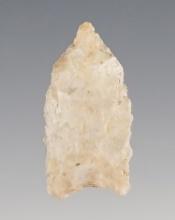 1 1/4" transitional Paleo Arkabutla found in northern Oklahoma. Comes with a Rogers COA.